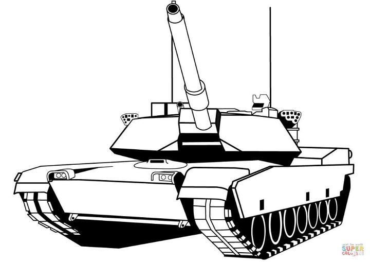 Free Printable Tank Coloring Pages