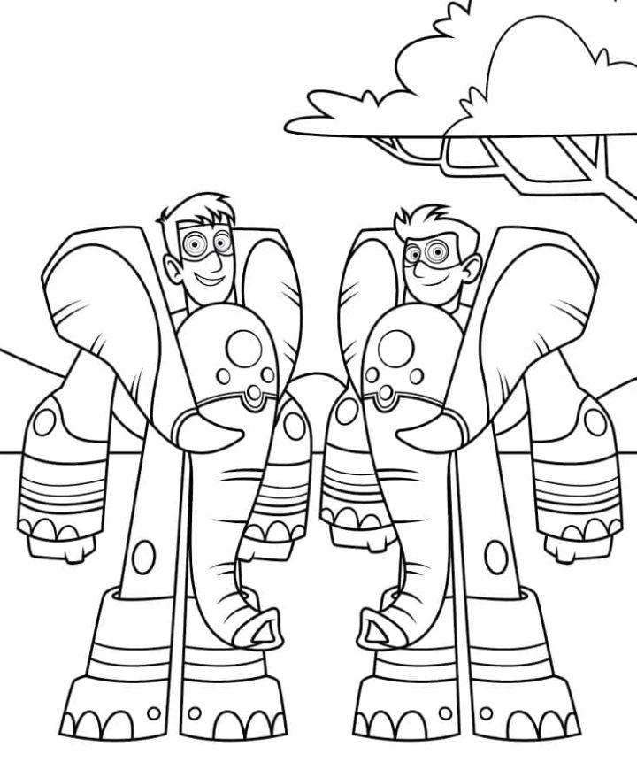 Free Printable Wild Kratts Coloring Page