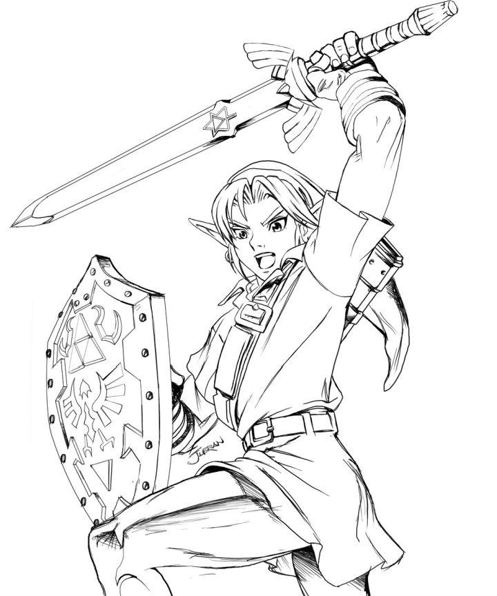 Free Printable Zelda Coloring Pages