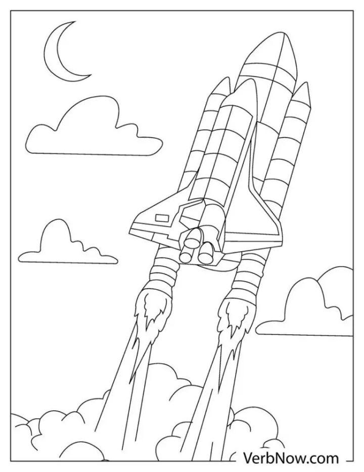 Free Rocket Coloring Pages to Download