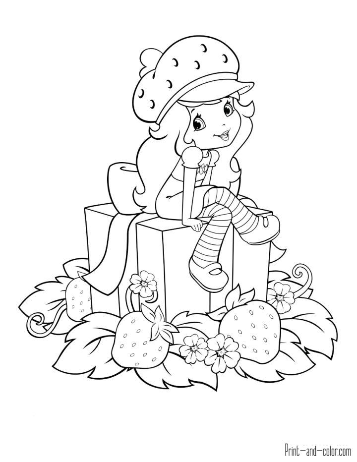 Free Strawberry Shortcake Coloring Pages
