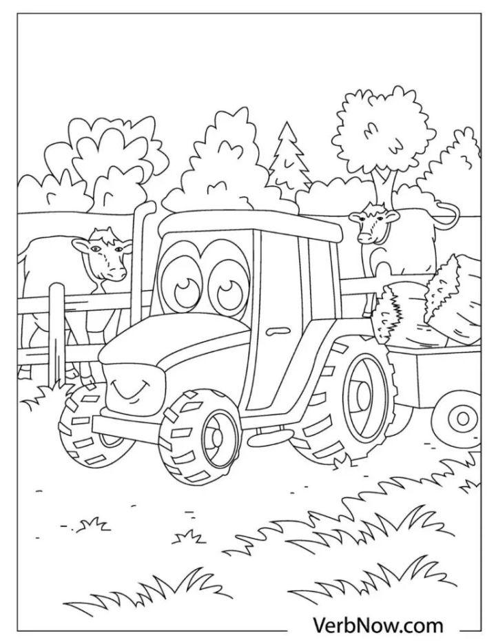 Free Tractors Coloring Pages to Download