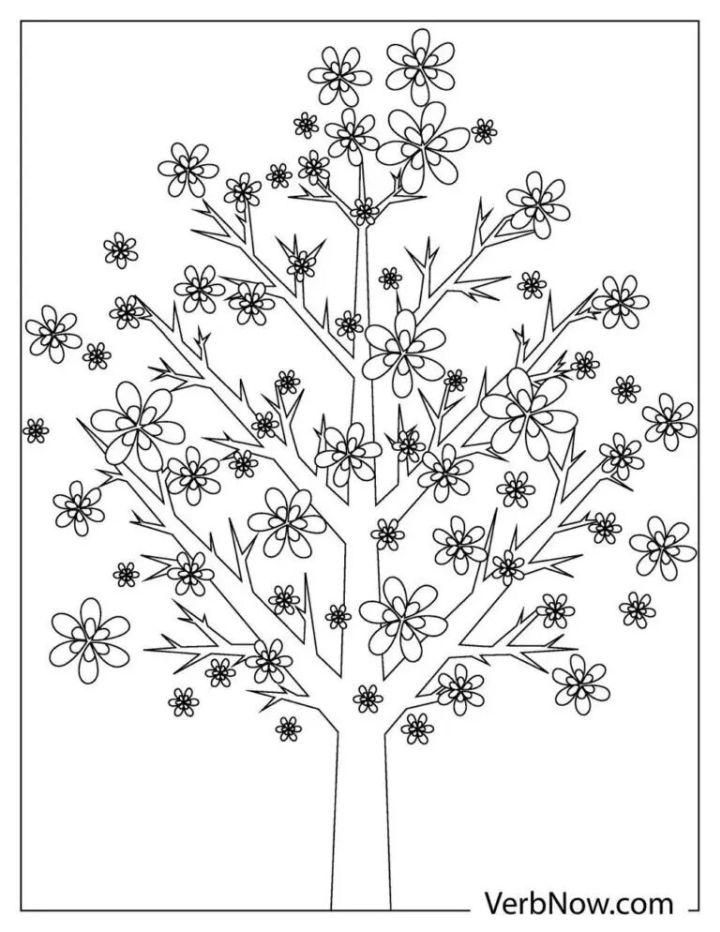 Free Trees Coloring Pages for Download