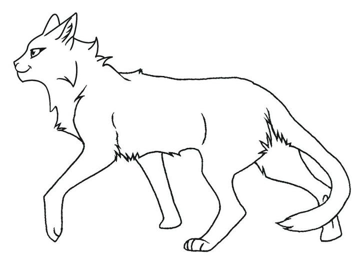 Free Warrior Cats Coloring Page to Download