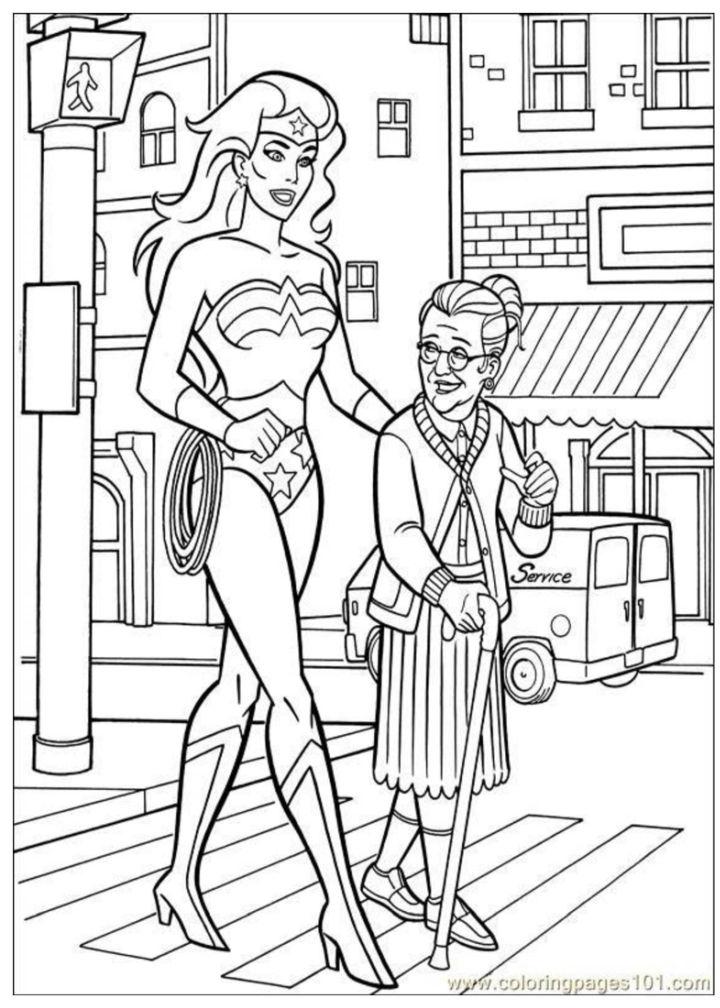 Free Wonder Woman Coloring Pages to Download