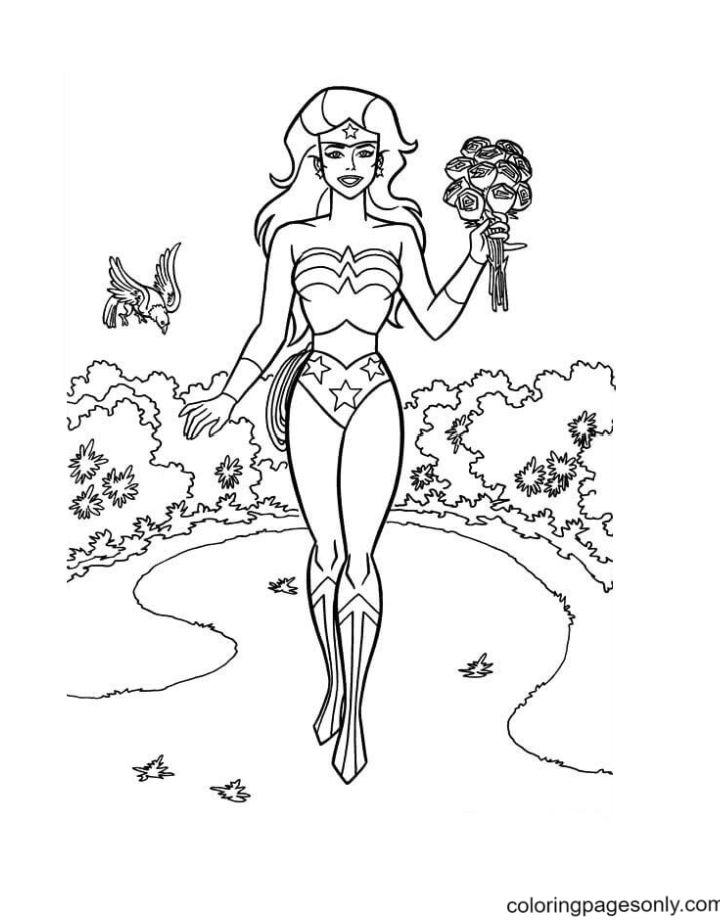 Free Wonder Woman Coloring Pages