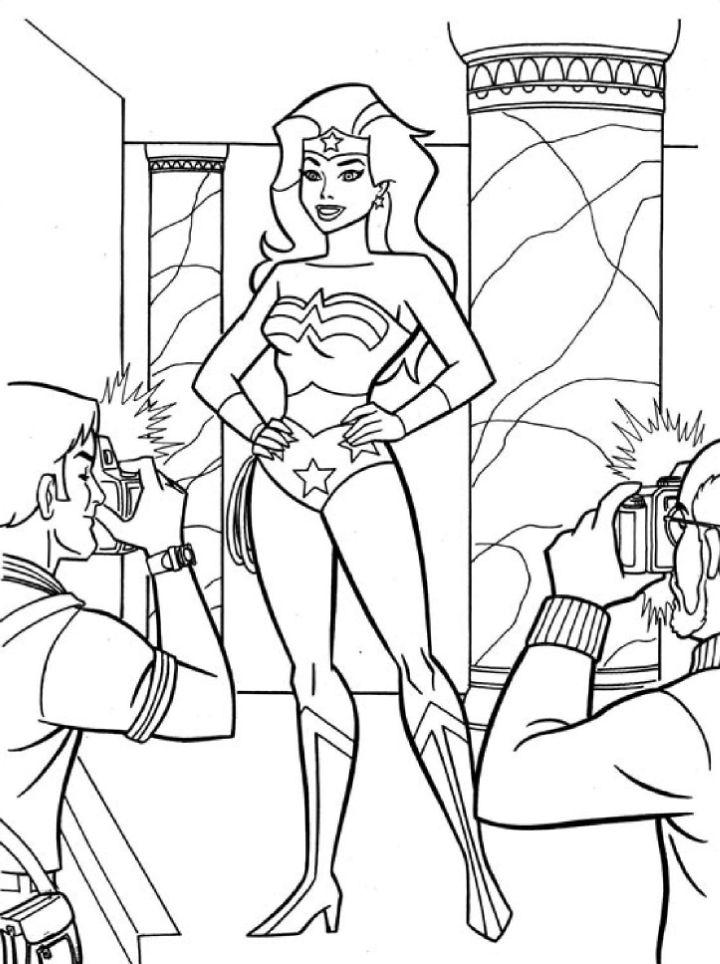 Free and Printable Wonder Woman Coloring Pages
