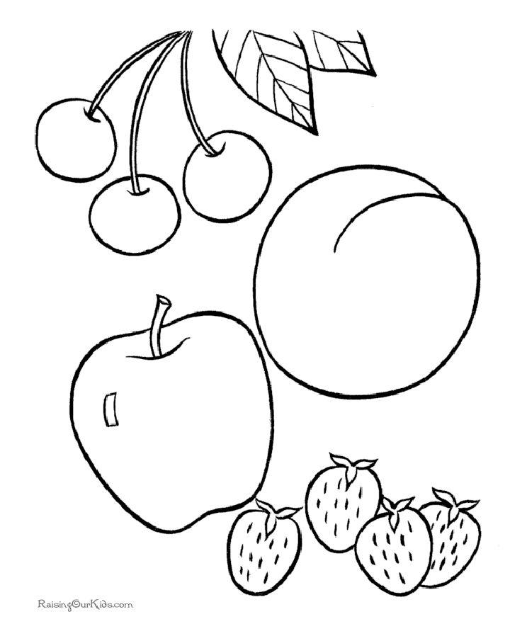 Fun Fruit Coloring Pages