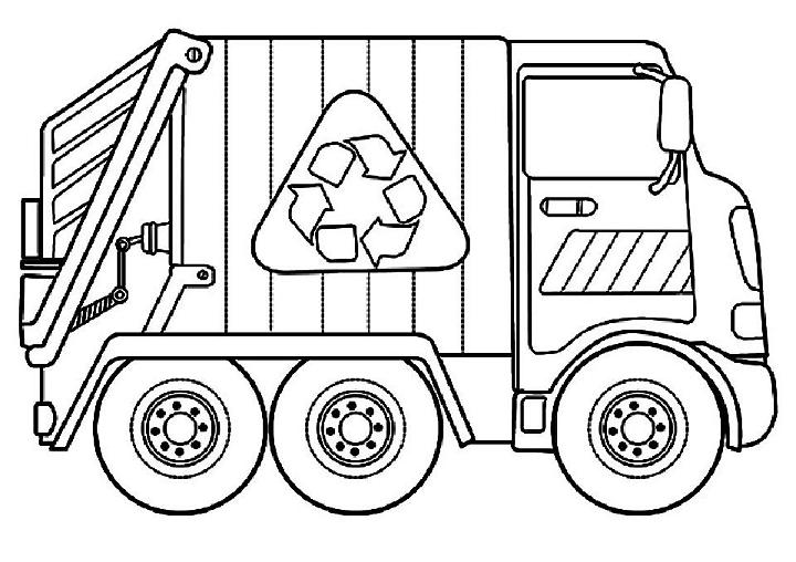 Dump Truck Coloring Pages for Toddlers