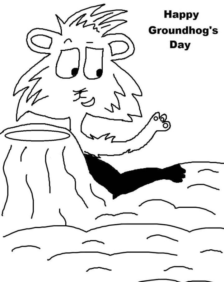 Groundhog Day Coloring Pages and Printables