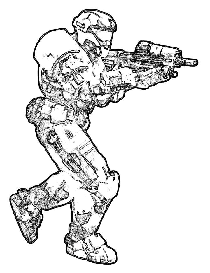 Halo Coloring Book Pages