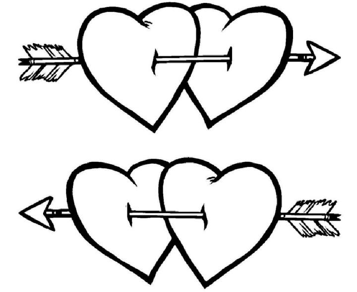Hearts Coloring Pages for Valentines Day