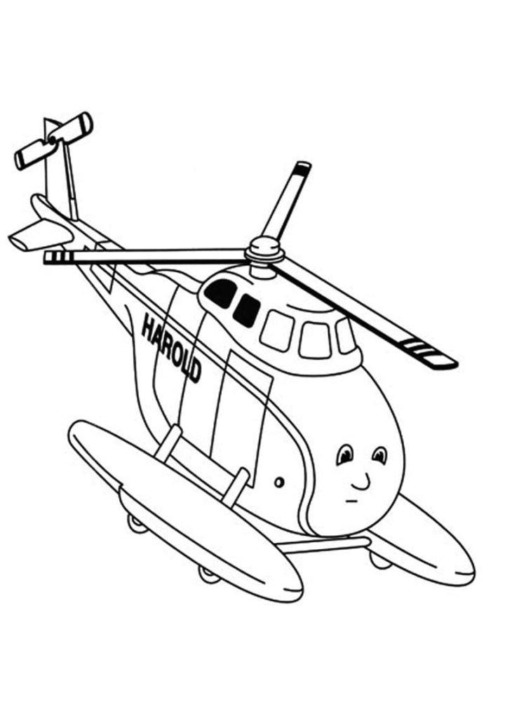 Helicopter Coloring Pages and Activities