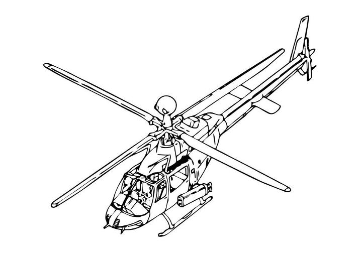 Helicopter Coloring Pages for Kids