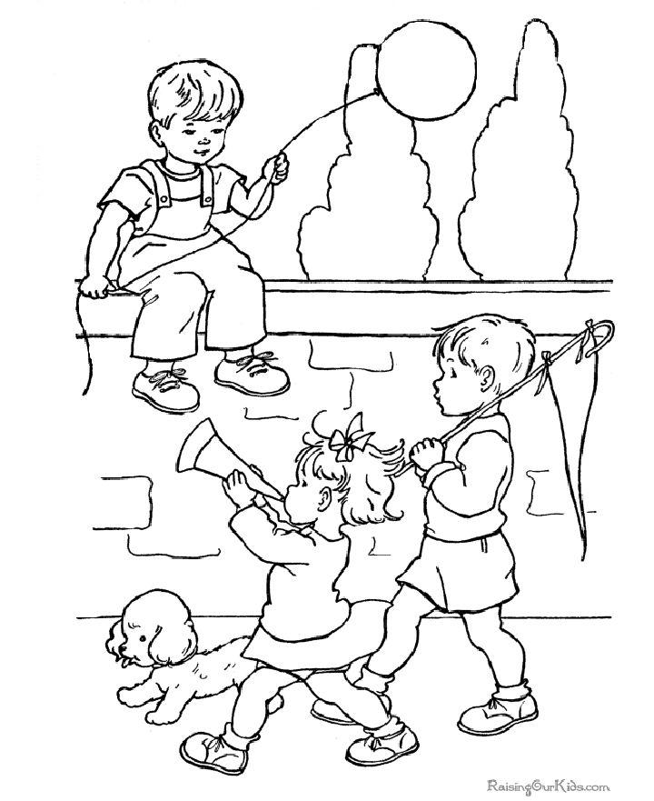 Independence Day Fourth of July Coloring Pages