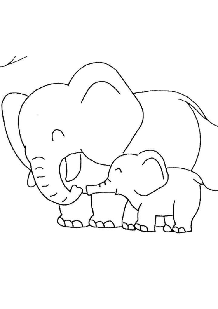 Jungle Animals Coloring Pages for Toddler