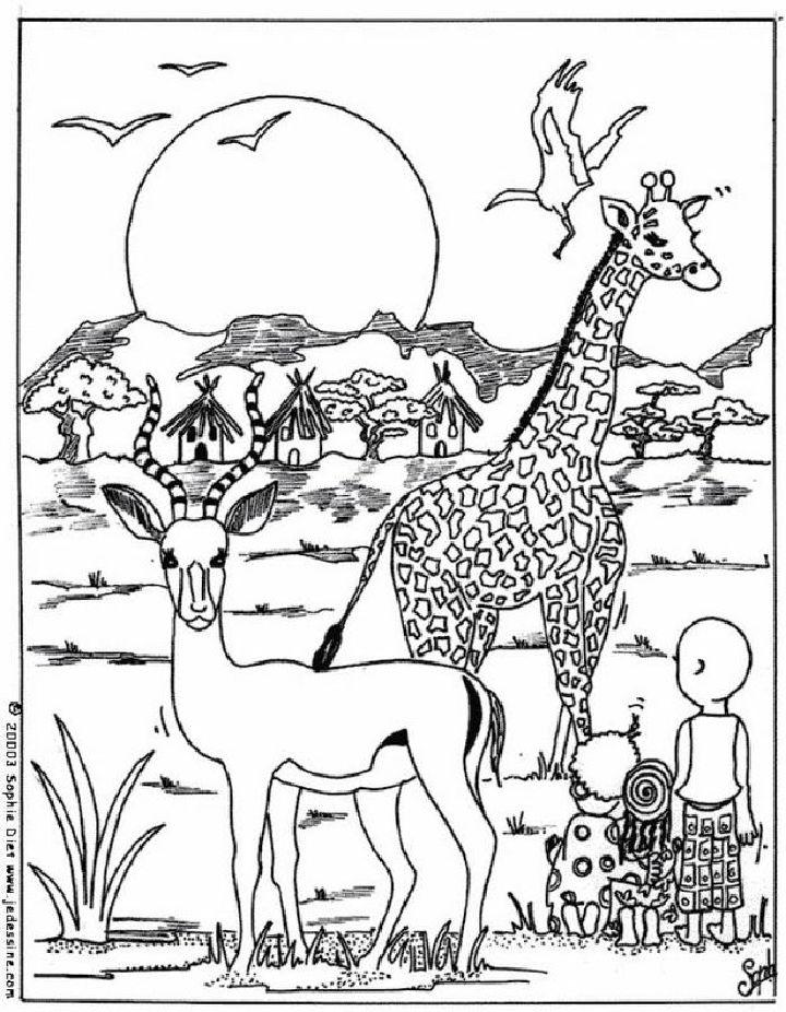 Jungle Coloring Pages and Printables