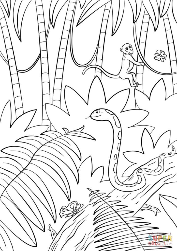Jungle Coloring Pages to Print