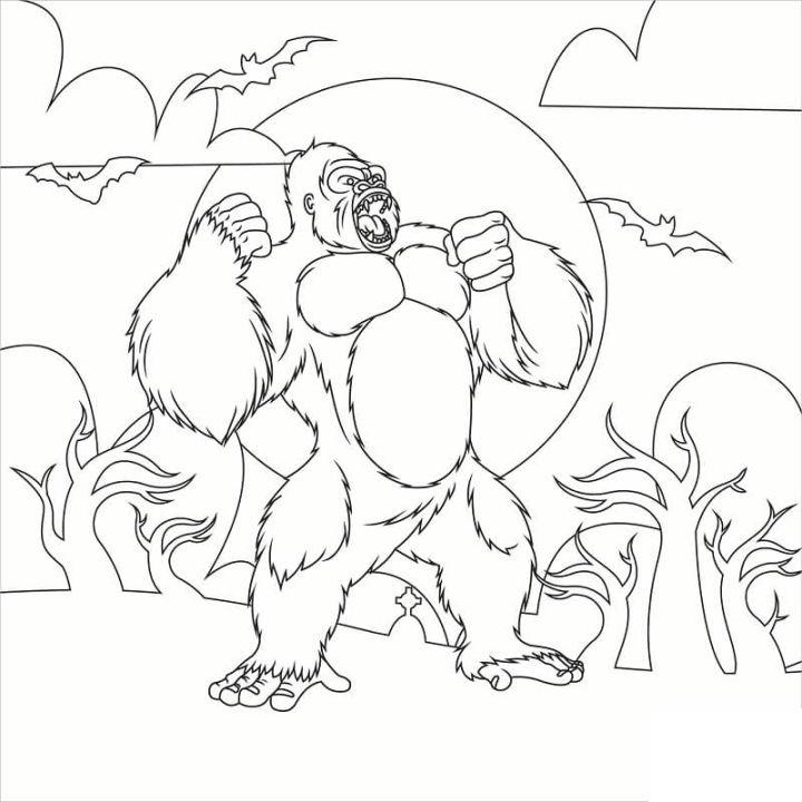King Kong Coloring Book Pages