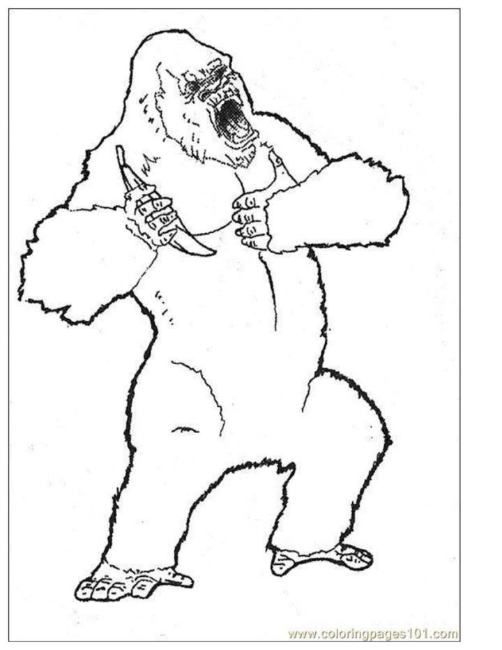 King Kong Coloring Pages for Kids