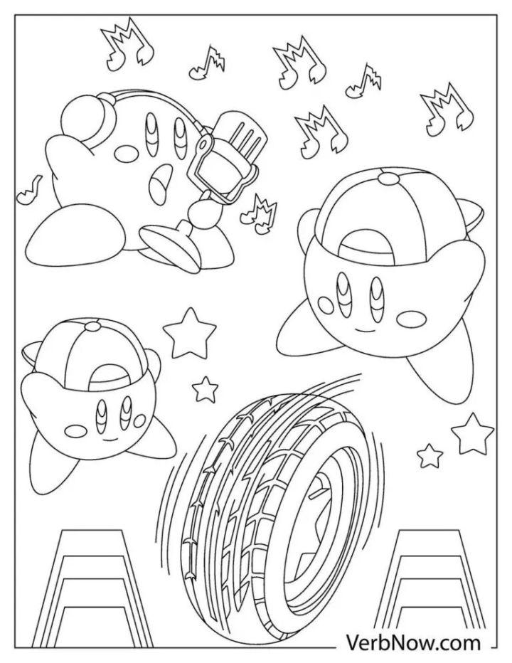 Kirby Coloring Pages PDF