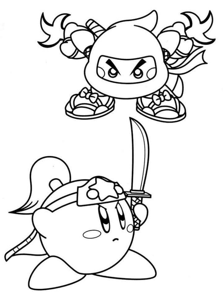 Kirby Coloring Pages for Toddlers
