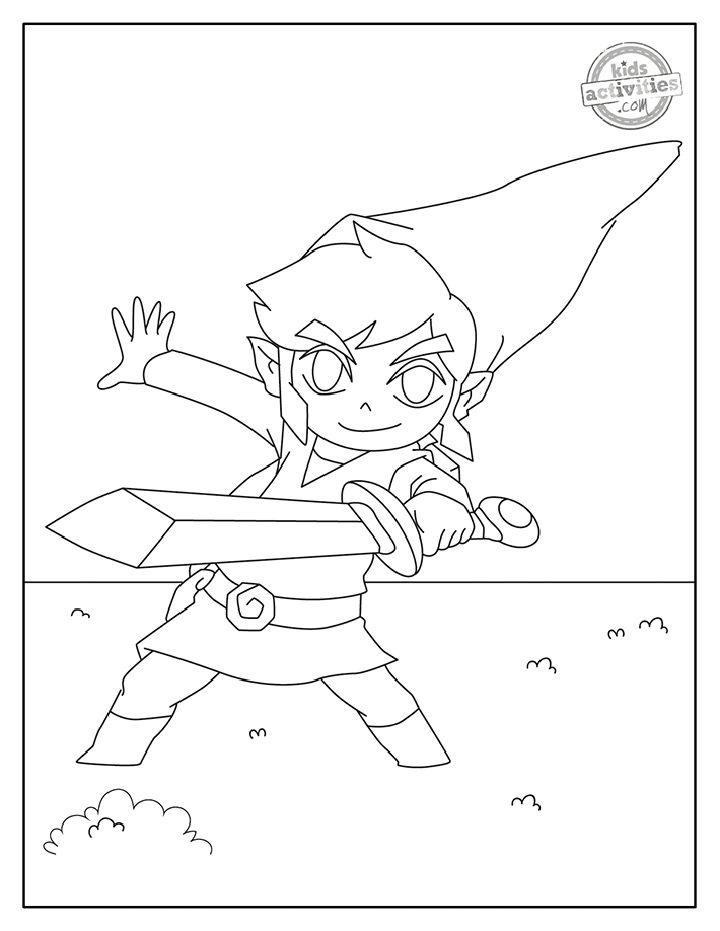 Legend of Zelda Coloring Pages
