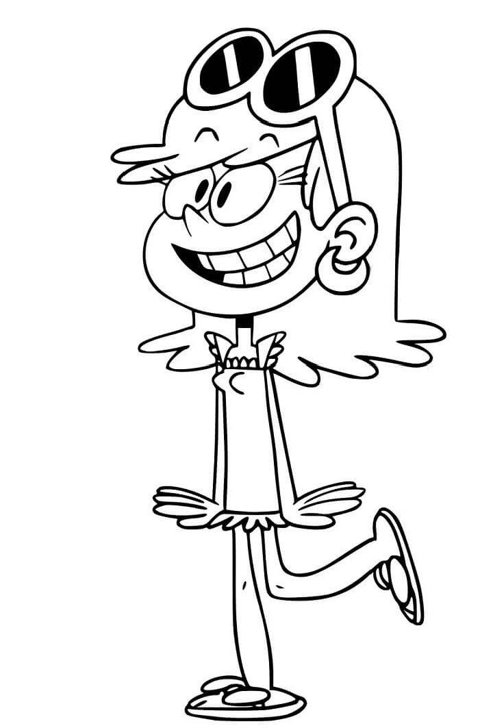Leni From the Loud House Coloring Page