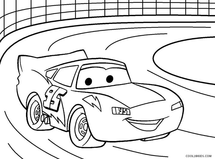 Lightning Mcqueen Pictures to Color