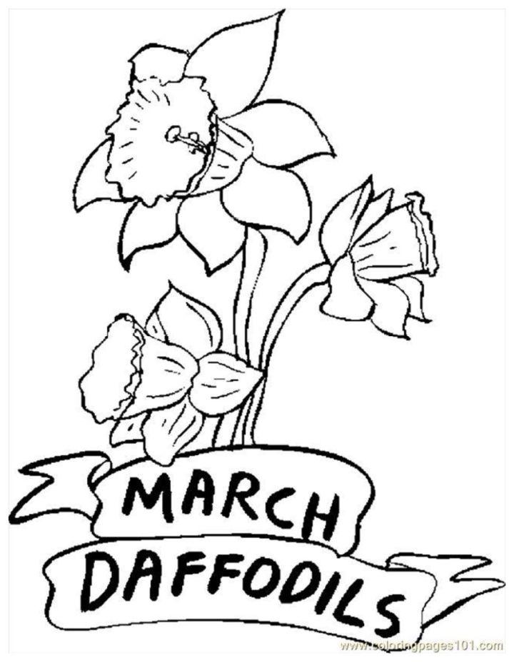 March Coloring Pages PDF