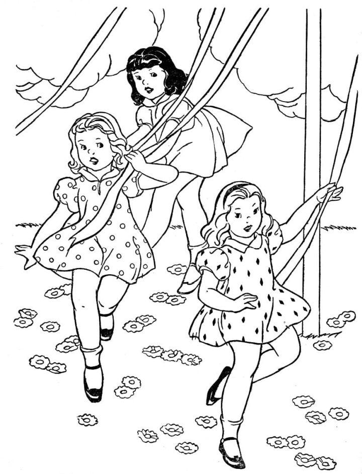 May Coloring Page and Printable