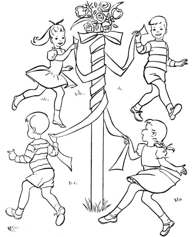 May Coloring Pages for Kids