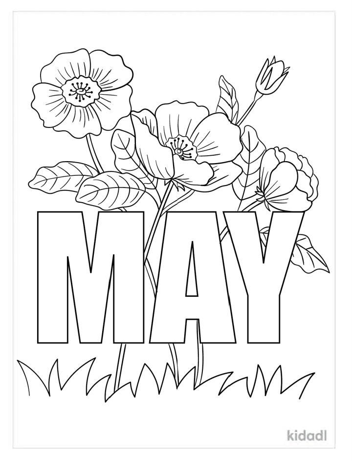 20 Free May Coloring Pages for Kids and Adults