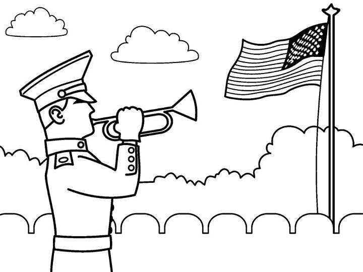 Memorial Day Coloring Book Pages