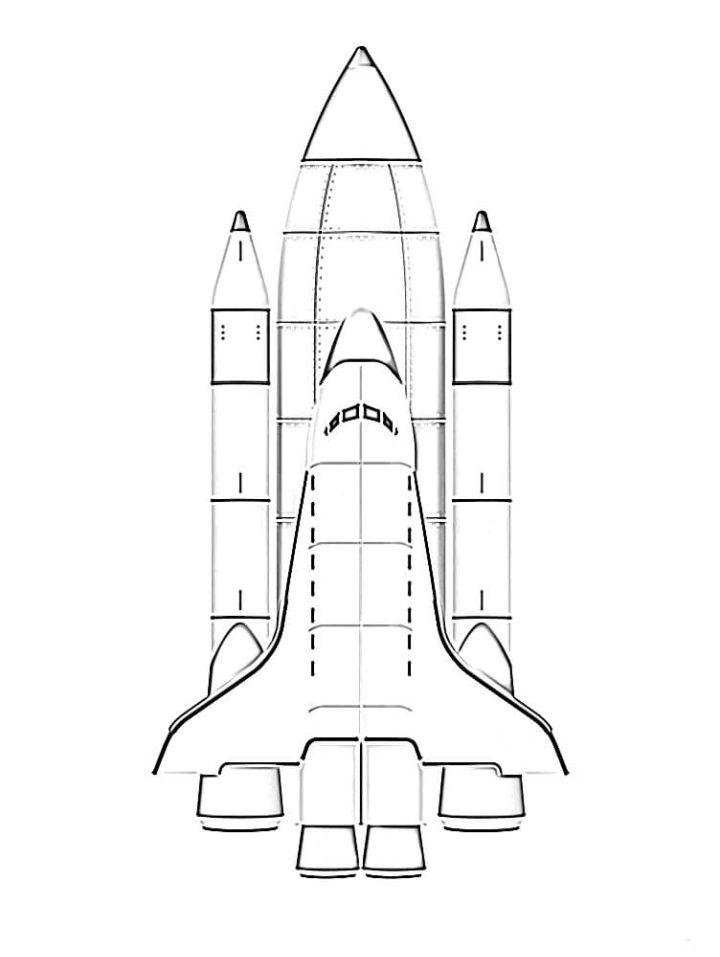 Morden Rocket Coloring Page