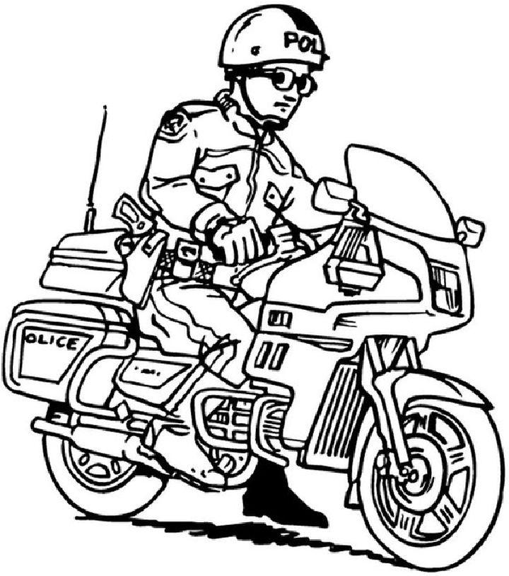 Motorcycle Coloring Tracer Pages and Posters