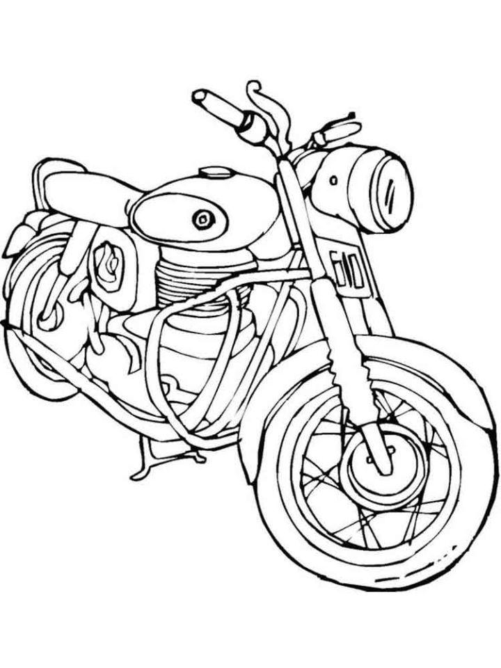 Motorcycles Coloring Pages and Activities