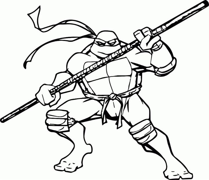 Ninja Turtle Coloring Pages and Activities