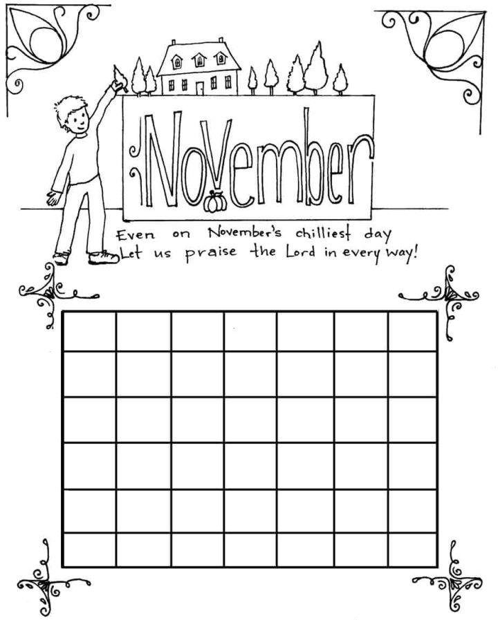 November Coloring Pages With Free PDF