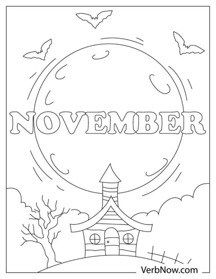 November Coloring Pages for Adults