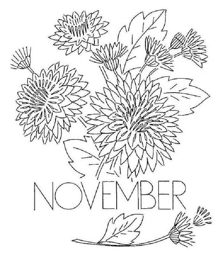 November Coloring Pages for Toddlers