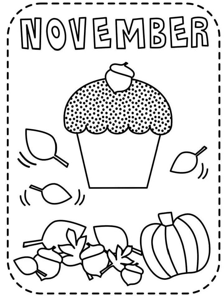 November Coloring Pictures to Color