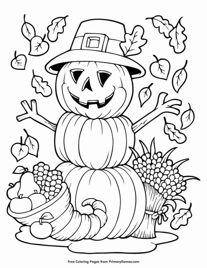 October Coloring Book Pages
