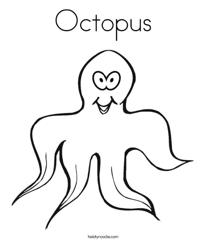 Octopus Coloring Page to Print