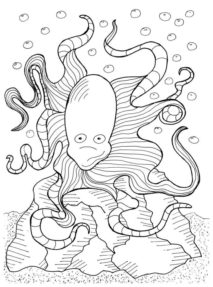 Octopus Coloring Pages for Children