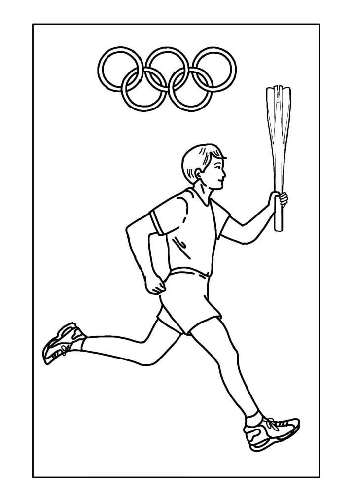 Olympic Torch Coloring Pages