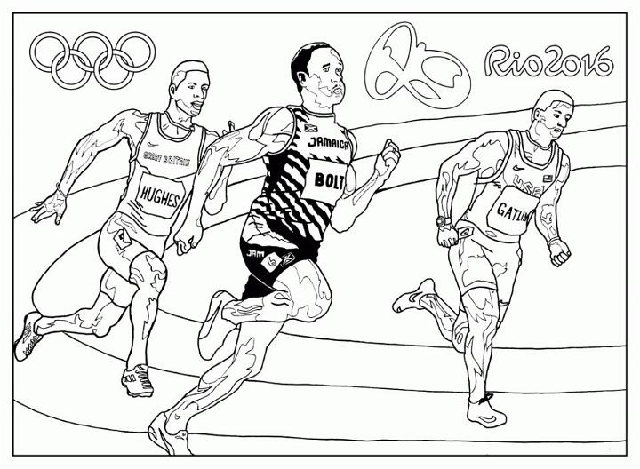 Olympics Coloring Book Pages