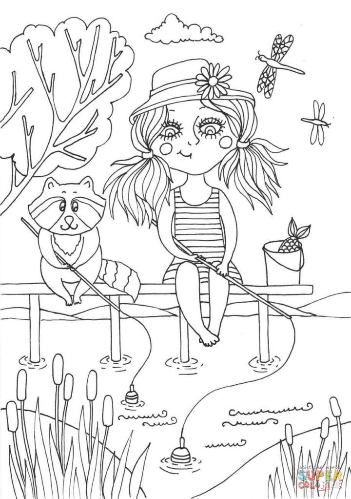 Peppy in June Coloring Page