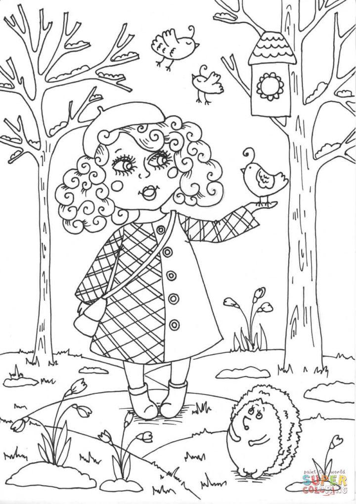 Peppy in March Coloring Page