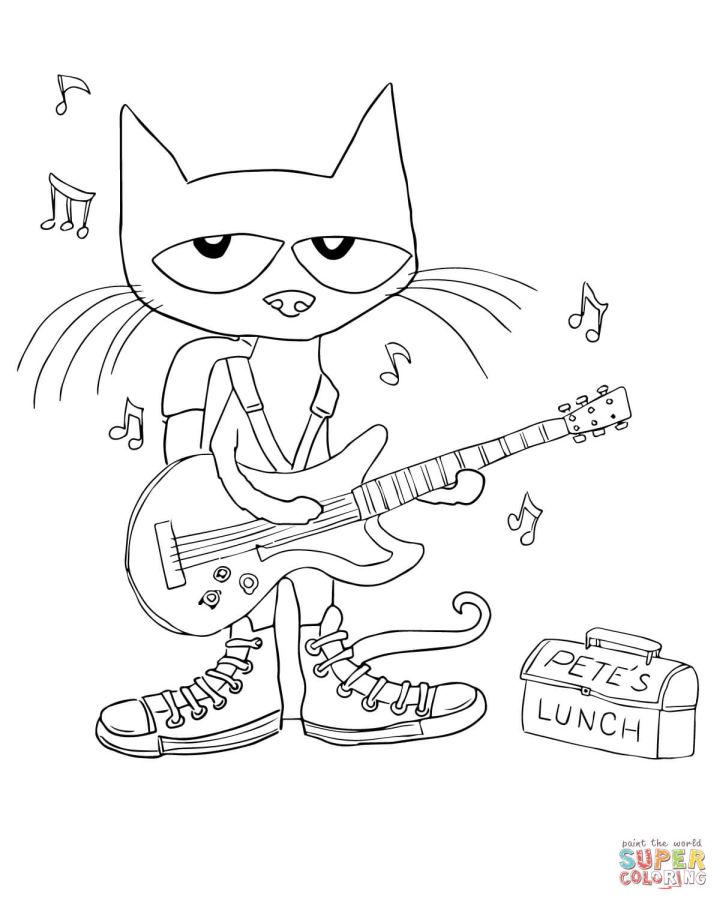 Pete the Cat Coloring Pages and Activities